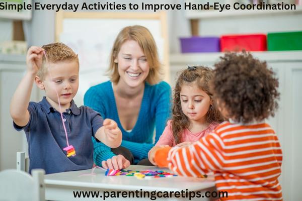 Children Working on Hand Eye Coordination